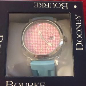 NEW Dooney & Bourke Authentic blue picnic watch.